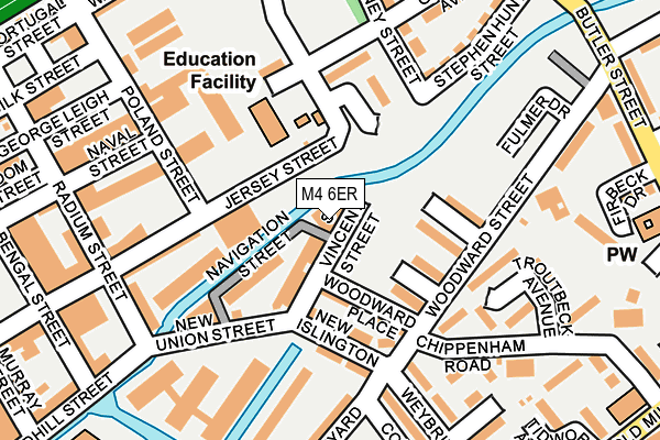 M4 6ER map - OS OpenMap – Local (Ordnance Survey) M4 6ER map - OS OpenMap – Local (Ordnance Survey)
