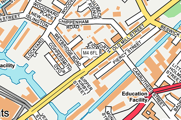 M4 6FL map - OS OpenMap – Local (Ordnance Survey) M4 6FL map - OS OpenMap – Local (Ordnance Survey)