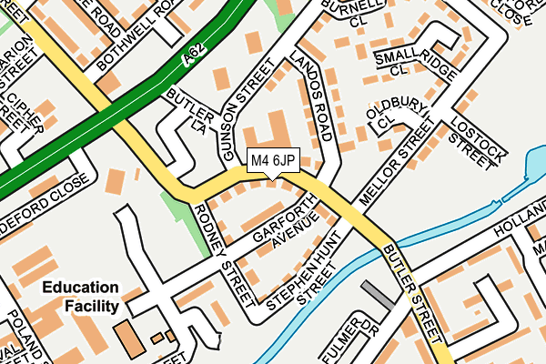 M4 6JP map - OS OpenMap – Local (Ordnance Survey) M4 6JP map - OS OpenMap – Local (Ordnance Survey)