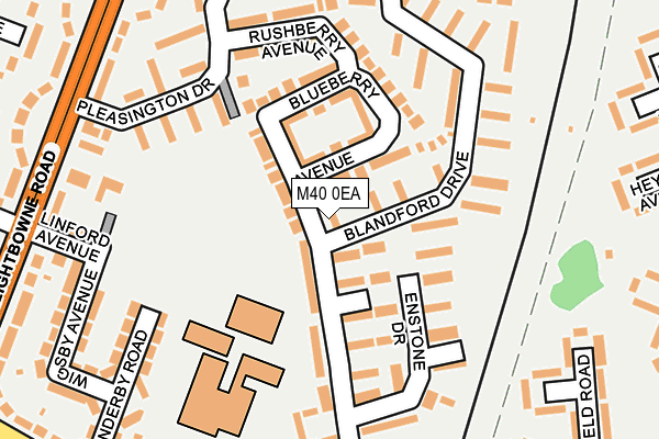 M40 0EA map - OS OpenMap – Local (Ordnance Survey) M40 0EA map - OS OpenMap – Local (Ordnance Survey)