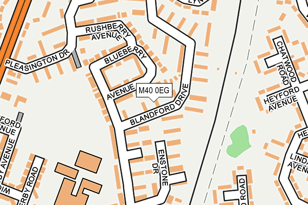 M40 0EG map - OS OpenMap – Local (Ordnance Survey) M40 0EG map - OS OpenMap – Local (Ordnance Survey)