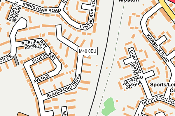 M40 0EU map - OS OpenMap – Local (Ordnance Survey) M40 0EU map - OS OpenMap – Local (Ordnance Survey)