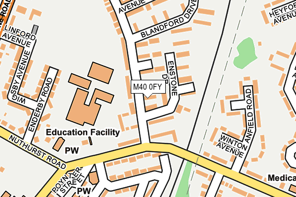 M40 0FY map - OS OpenMap – Local (Ordnance Survey) M40 0FY map - OS OpenMap – Local (Ordnance Survey)