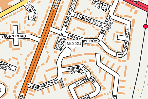 M40 0GJ map - OS OpenMap – Local (Ordnance Survey) M40 0GJ map - OS OpenMap – Local (Ordnance Survey)
