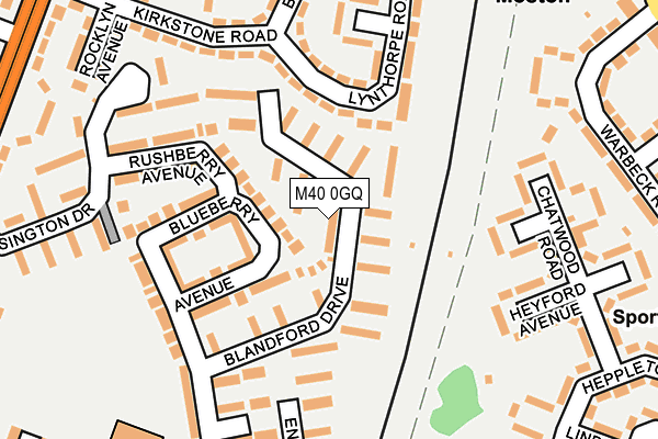 M40 0GQ map - OS OpenMap – Local (Ordnance Survey) M40 0GQ map - OS OpenMap – Local (Ordnance Survey)