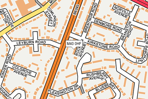 M40 0HF map - OS OpenMap – Local (Ordnance Survey) M40 0HF map - OS OpenMap – Local (Ordnance Survey)
