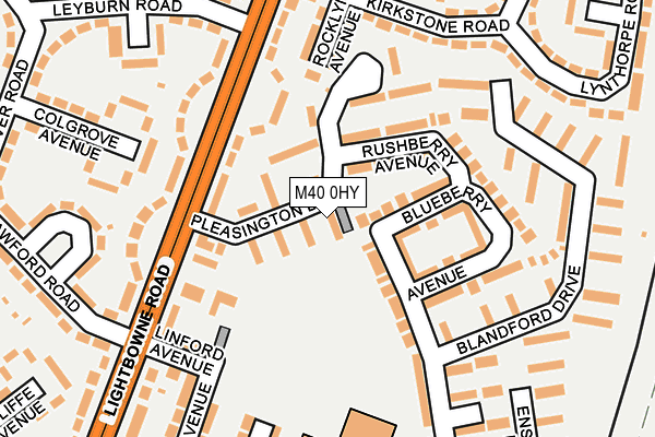 M40 0HY map - OS OpenMap – Local (Ordnance Survey) M40 0HY map - OS OpenMap – Local (Ordnance Survey)