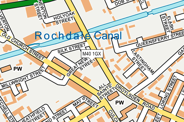 M40 1GX map - OS OpenMap – Local (Ordnance Survey) M40 1GX map - OS OpenMap – Local (Ordnance Survey)
