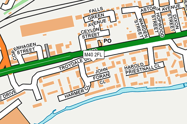 M40 2FL map - OS OpenMap – Local (Ordnance Survey) M40 2FL map - OS OpenMap – Local (Ordnance Survey)