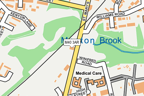 M40 3AR map - OS OpenMap – Local (Ordnance Survey) M40 3AR map - OS OpenMap – Local (Ordnance Survey)