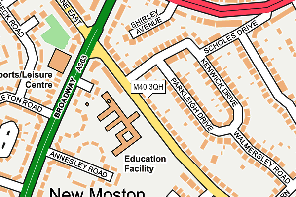M40 3QH map - OS OpenMap – Local (Ordnance Survey) M40 3QH map - OS OpenMap – Local (Ordnance Survey)