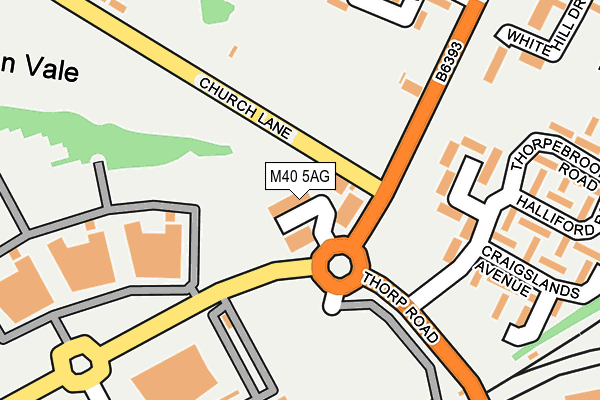 M40 5AG map - OS OpenMap – Local (Ordnance Survey) M40 5AG map - OS OpenMap – Local (Ordnance Survey)