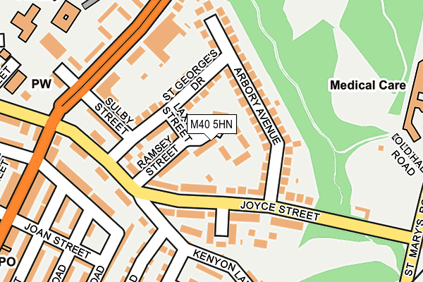 M40 5HN map - OS OpenMap – Local (Ordnance Survey) M40 5HN map - OS OpenMap – Local (Ordnance Survey)