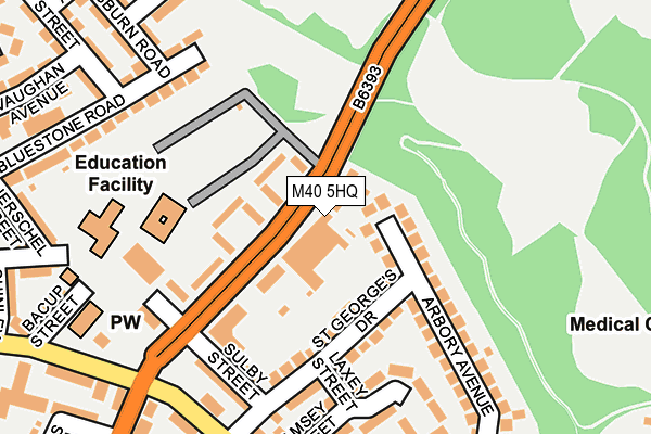 M40 5HQ map - OS OpenMap – Local (Ordnance Survey) M40 5HQ map - OS OpenMap – Local (Ordnance Survey)
