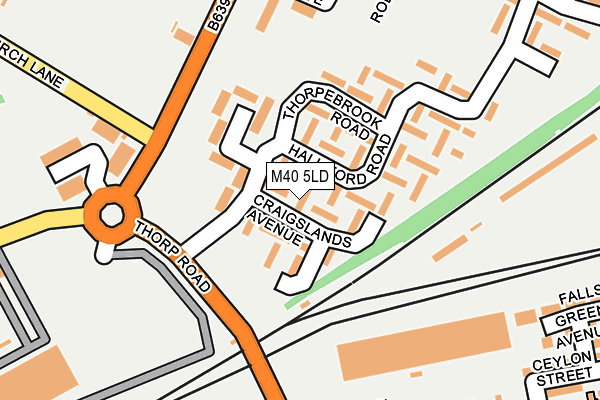 M40 5LD map - OS OpenMap – Local (Ordnance Survey) M40 5LD map - OS OpenMap – Local (Ordnance Survey)