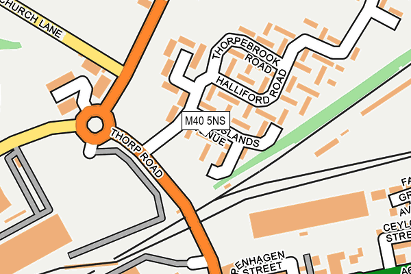 M40 5NS map - OS OpenMap – Local (Ordnance Survey) M40 5NS map - OS OpenMap – Local (Ordnance Survey)