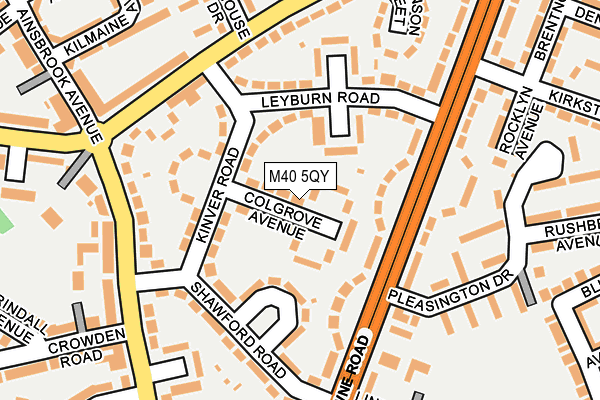 M40 5QY map - OS OpenMap – Local (Ordnance Survey) M40 5QY map - OS OpenMap – Local (Ordnance Survey)