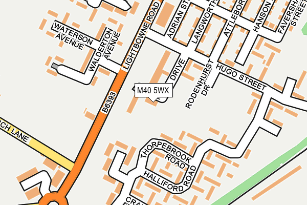 M40 5WX map - OS OpenMap – Local (Ordnance Survey) M40 5WX map - OS OpenMap – Local (Ordnance Survey)