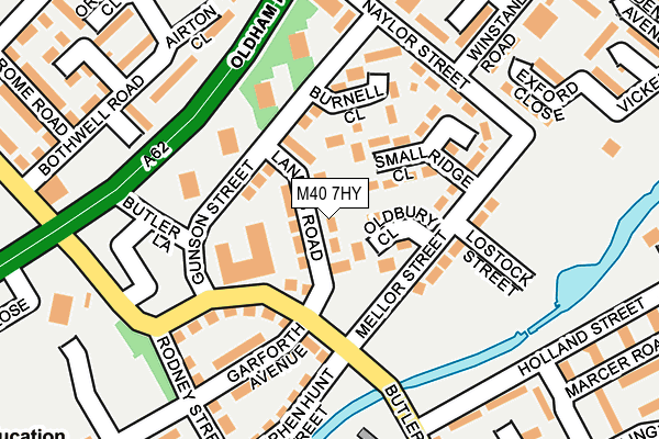 M40 7HY map - OS OpenMap – Local (Ordnance Survey) M40 7HY map - OS OpenMap – Local (Ordnance Survey)