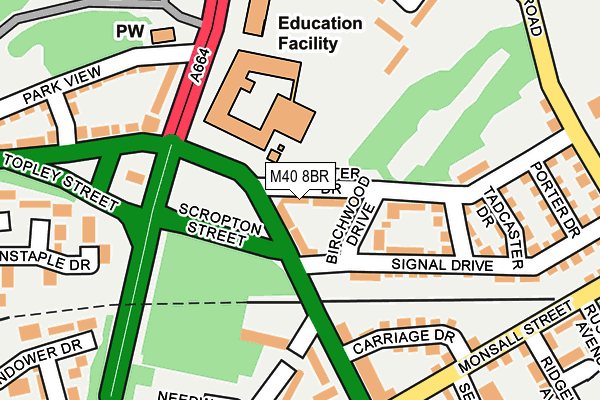 M40 8BR map - OS OpenMap – Local (Ordnance Survey) M40 8BR map - OS OpenMap – Local (Ordnance Survey)