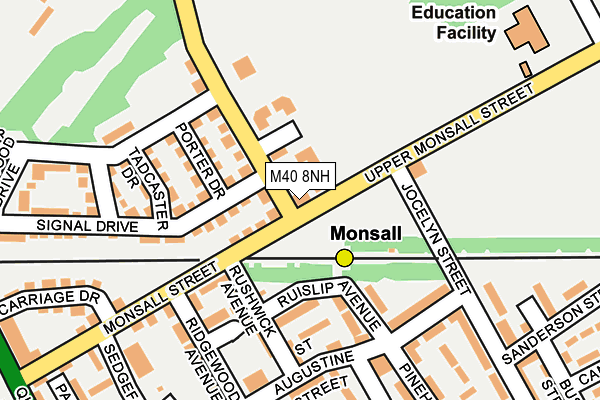 M40 8NH map - OS OpenMap – Local (Ordnance Survey) M40 8NH map - OS OpenMap – Local (Ordnance Survey)