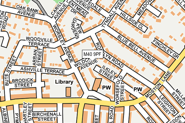 M40 9PF map - OS OpenMap – Local (Ordnance Survey) M40 9PF map - OS OpenMap – Local (Ordnance Survey)