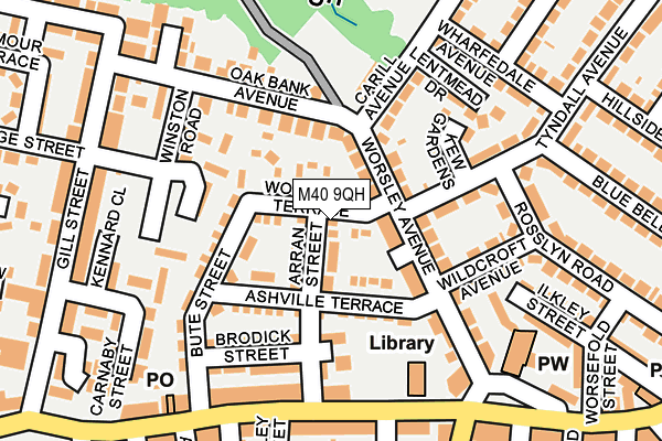 M40 9QH map - OS OpenMap – Local (Ordnance Survey) M40 9QH map - OS OpenMap – Local (Ordnance Survey)