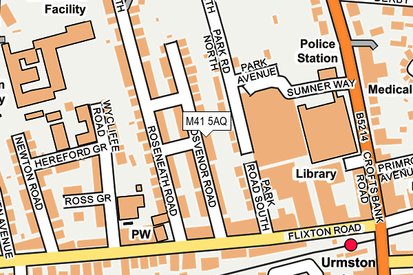 M41 5AQ map - OS OpenMap – Local (Ordnance Survey) M41 5AQ map - OS OpenMap – Local (Ordnance Survey)