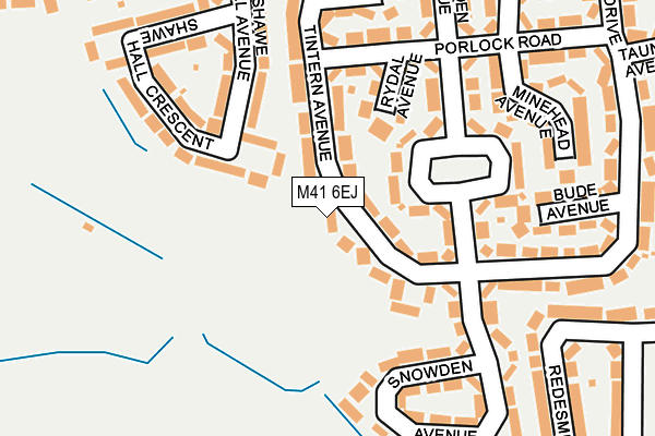M41 6EJ map - OS OpenMap – Local (Ordnance Survey) M41 6EJ map - OS OpenMap – Local (Ordnance Survey)
