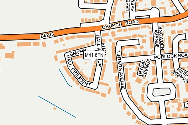 M41 6FN map - OS OpenMap – Local (Ordnance Survey) M41 6FN map - OS OpenMap – Local (Ordnance Survey)