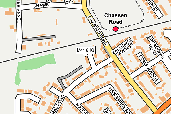 M41 6HG map - OS OpenMap – Local (Ordnance Survey) M41 6HG map - OS OpenMap – Local (Ordnance Survey)