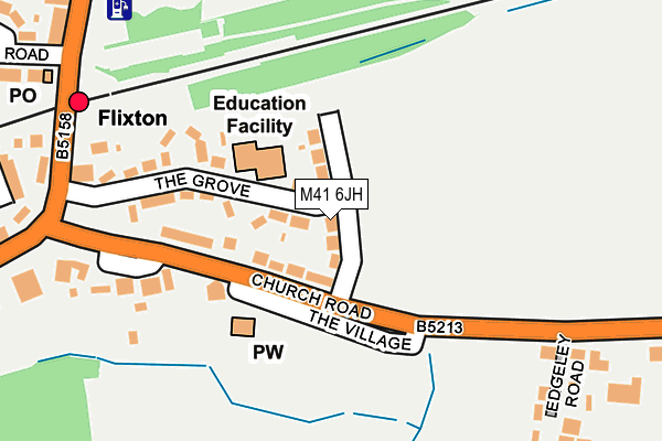 M41 6JH map - OS OpenMap – Local (Ordnance Survey) M41 6JH map - OS OpenMap – Local (Ordnance Survey)