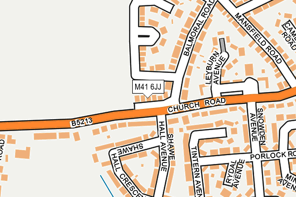 M41 6JJ map - OS OpenMap – Local (Ordnance Survey) M41 6JJ map - OS OpenMap – Local (Ordnance Survey)