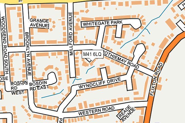 M41 6LQ map - OS OpenMap – Local (Ordnance Survey) M41 6LQ map - OS OpenMap – Local (Ordnance Survey)