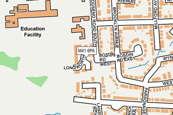 M41 6PA map - OS OpenMap – Local (Ordnance Survey) M41 6PA map - OS OpenMap – Local (Ordnance Survey)