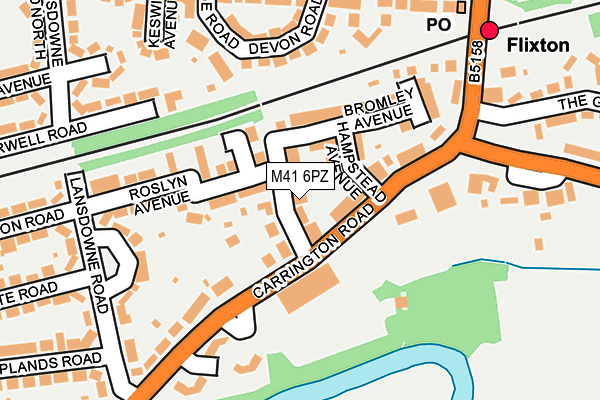 M41 6PZ map - OS OpenMap – Local (Ordnance Survey) M41 6PZ map - OS OpenMap – Local (Ordnance Survey)