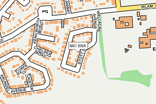 M41 6WA map - OS OpenMap – Local (Ordnance Survey) M41 6WA map - OS OpenMap – Local (Ordnance Survey)