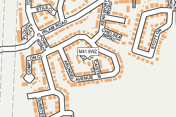 M41 6WZ map - OS OpenMap – Local (Ordnance Survey) M41 6WZ map - OS OpenMap – Local (Ordnance Survey)