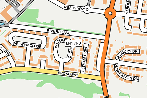 M41 7ND map - OS OpenMap – Local (Ordnance Survey) M41 7ND map - OS OpenMap – Local (Ordnance Survey)
