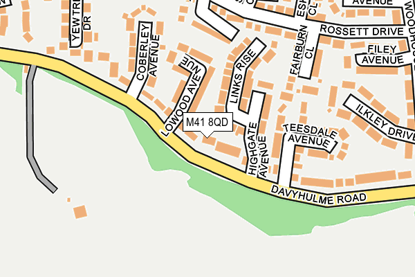 M41 8QD map - OS OpenMap – Local (Ordnance Survey) M41 8QD map - OS OpenMap – Local (Ordnance Survey)
