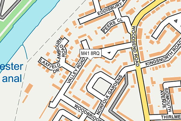 M41 8RQ map - OS OpenMap – Local (Ordnance Survey) M41 8RQ map - OS OpenMap – Local (Ordnance Survey)