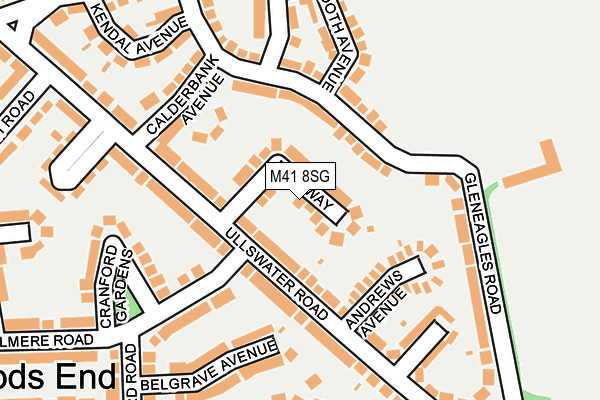 M41 8SG map - OS OpenMap – Local (Ordnance Survey) M41 8SG map - OS OpenMap – Local (Ordnance Survey)