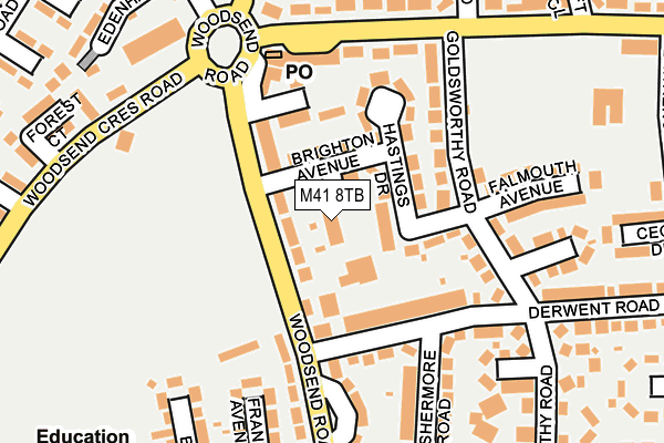 M41 8TB map - OS OpenMap – Local (Ordnance Survey) M41 8TB map - OS OpenMap – Local (Ordnance Survey)