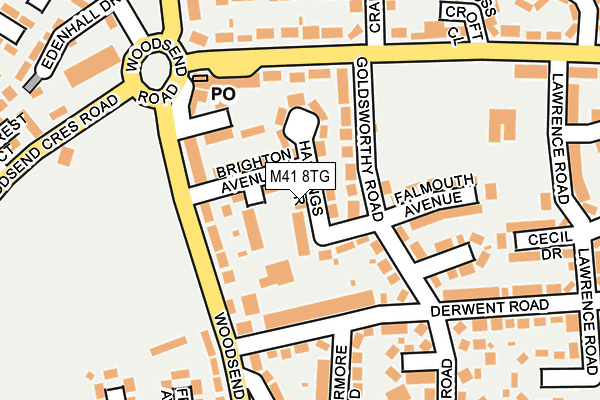M41 8TG map - OS OpenMap – Local (Ordnance Survey) M41 8TG map - OS OpenMap – Local (Ordnance Survey)