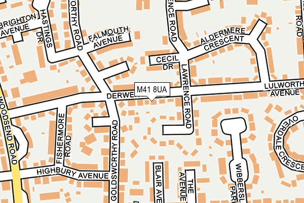 M41 8UA map - OS OpenMap – Local (Ordnance Survey) M41 8UA map - OS OpenMap – Local (Ordnance Survey)