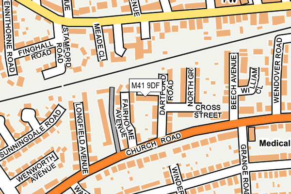 M41 9DF map - OS OpenMap – Local (Ordnance Survey) M41 9DF map - OS OpenMap – Local (Ordnance Survey)