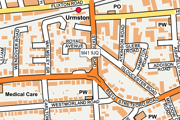 M41 9JQ map - OS OpenMap – Local (Ordnance Survey) M41 9JQ map - OS OpenMap – Local (Ordnance Survey)