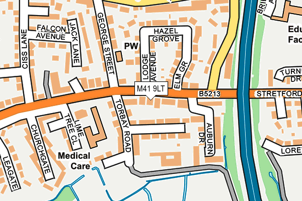 M41 9LT map - OS OpenMap – Local (Ordnance Survey) M41 9LT map - OS OpenMap – Local (Ordnance Survey)