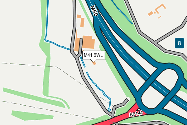 M41 9WL map - OS OpenMap – Local (Ordnance Survey) M41 9WL map - OS OpenMap – Local (Ordnance Survey)