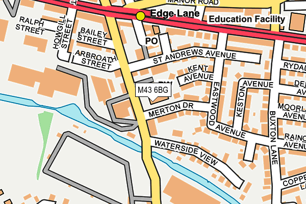 M43 6BG map - OS OpenMap – Local (Ordnance Survey) M43 6BG map - OS OpenMap – Local (Ordnance Survey)